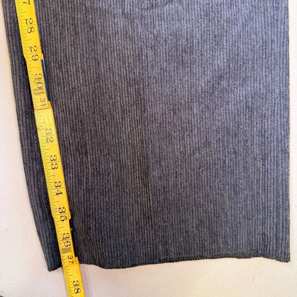NWT ST. CROIX Men's Grey Corduroy Pants Trousers Sz 42R MADE IN ITALY Wool Blend